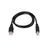 Pack De 10 Unidades Aisens Cable Usb 2.0 Impresora Tipo A/M - B/M Negro 1,8m