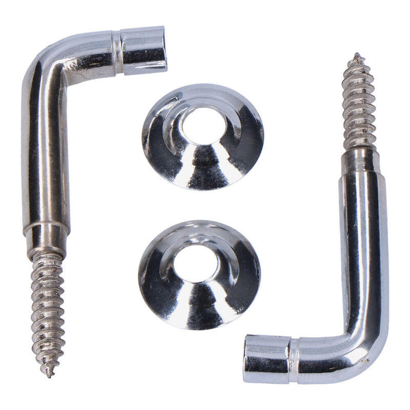 Pack De 10 Unidades - Alzapaños Torneados Latón Niquelado 25 Mm. Recogedor De Cortina, 2 Uds