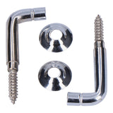 Pack De 10 Unidades - Alzapaños Torneados Latón Niquelado 25 Mm. Recogedor De Cortina, 2 Uds