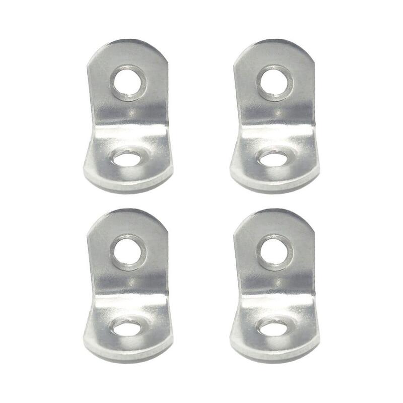 Pack De 10 Unidades - Ángulo Refuerzo An24, Acero Inoxidable, 20 X 20 X 16 Mm. 4 Unidades