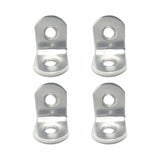 Pack De 10 Unidades - Ángulo Refuerzo An24, Acero Inoxidable, 20 X 20 X 16 Mm. 4 Unidades