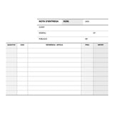Pack De 10 Unidades Apli A-79 Cat Talonario Entrega 1/8 Apaisado Duplicado Catalan - Papel Autocopiativo - Blanco
