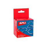 Pack De 10 Unidades Apli Anillas Metálicas Articuladas Ø32mm Caja 20 Ud Niqueladas