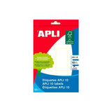 Pack De 10 Unidades Apli Etiquetas Adhesivas 26x54mm Escritura Manual C/Romos 12 X 10h Blanco