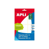 Pack De 10 Unidades Apli Etiquetas Adhesivas 34x67mm Escritura Manual C/Romos 6 X 10h Blanco