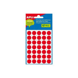 Pack De 10 Unidades Apli Etiquetas Adhesivas Circulares Ø13mm Escritura Manual 35 X 5h Rojo