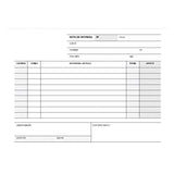 Pack De 10 Unidades Apli Talonario Entrega 1/8 Apaisado Duplicado - Formato Apaisado - 2 Copias - Numeracion Secuencial - Papel Autocopiativo - Blanco