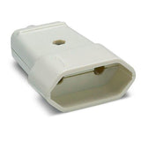 Pack De 10 Unidades - Base Aérea Bipolar 10a 250 V, Blanca