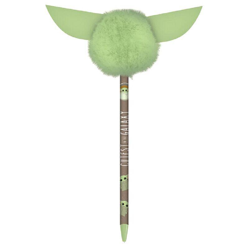 Pack De 10 Unidades - Boligrafo Pom Pom Yoda The Mandalorian Star Wars
