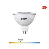 Pack De 10 Unidades - Bombilla Dicroica Led Mr16 (Gu5.3) 5w 12v 450lm 4000k Luz Dia Ø5x5cm Edm