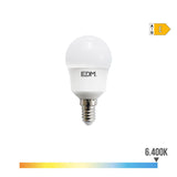 Pack De 10 Unidades - Bombilla Esferica Led E14 8,5w 1000lm 6400k Luz Fria Ø4,5x8,7cm Edm