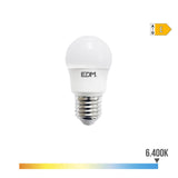 Pack De 10 Unidades - Bombilla Esferica Led E27 8,5w 1000lm 6400k Luz Fria Ø4,5x8,6cm Edm