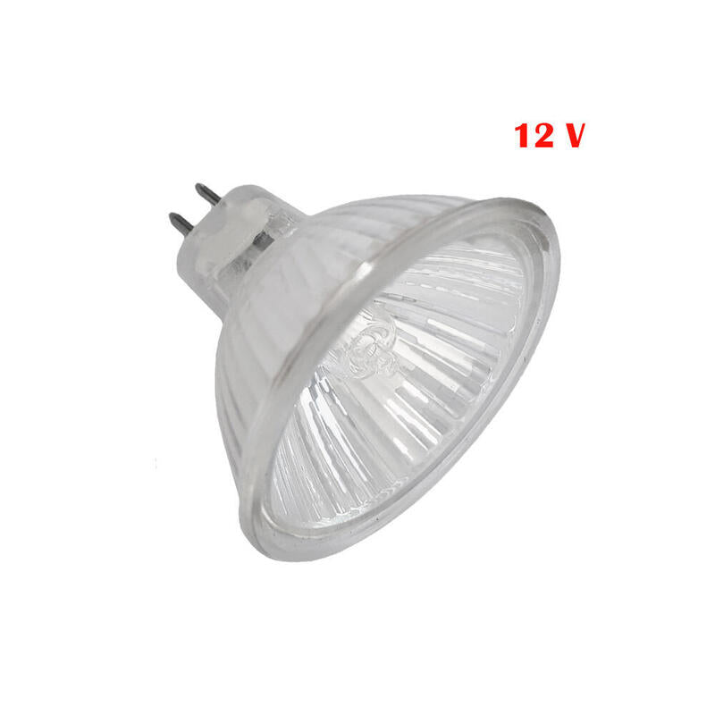Pack De 10 Unidades - Bombilla Halogena Dicroica 12v 50w Mr16 675lm Apertura 60° Ø5cm