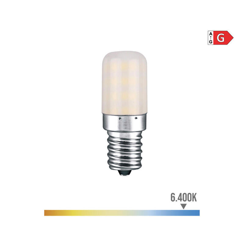 Pack De 10 Unidades - Bombilla Pebetero Tubular Led E14 3w 300lm 6400k Luz Fria Ø1,8x5,2cm Edm