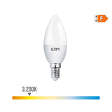 Pack De 10 Unidades - Bombilla Vela Led E14 7w 600lm 3200k Luz Calida Ø3,6x10,3cm Edm