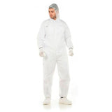 Pack De 10 Unidades - Buzo Desechable Blanco, Fabricado En Polipropileno, Talla L