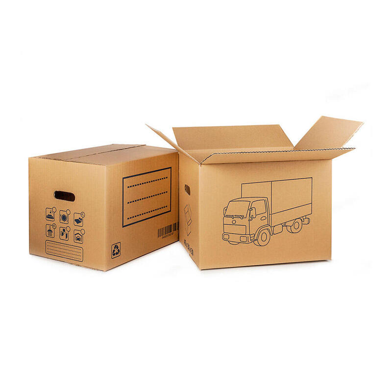 Pack De 10 Unidades - Caja De Carton Para Mudanza (Asa Troquelada) 50x35x35cm Fun & Go