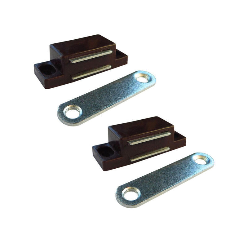 Pack De 10 Unidades - Cierre Magnético Im02, Marrón, 42 X 18 Mm, 2 Unidades