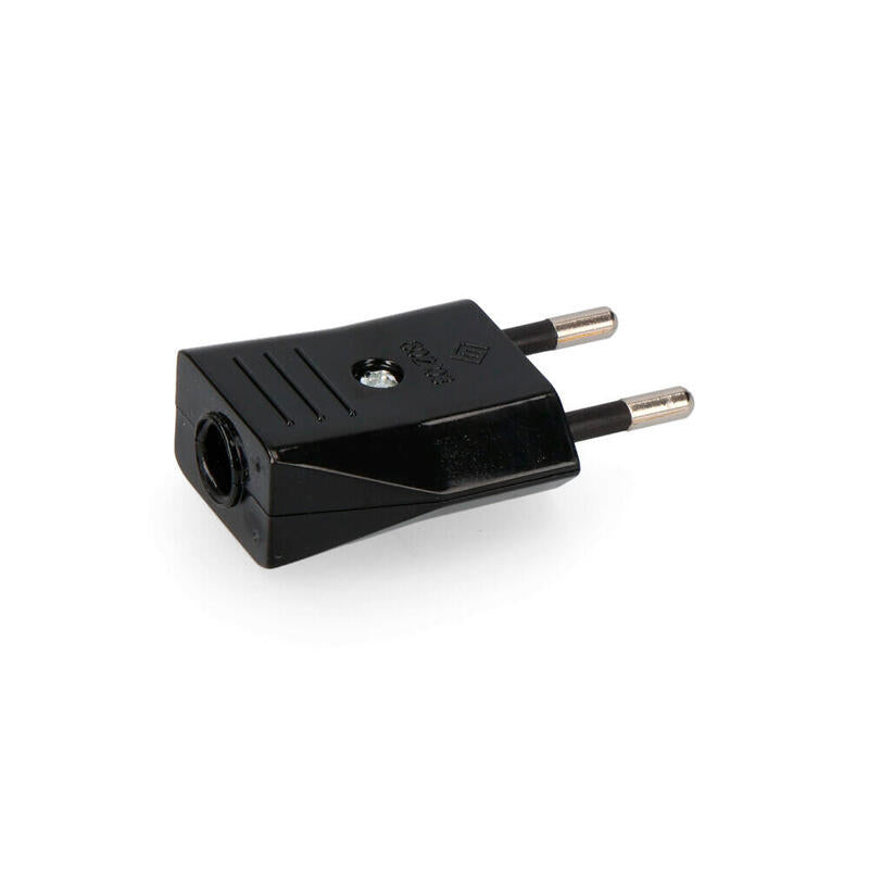 Pack De 10 Unidades - Clavija 10a 250v 4mm Negra (Envasada)