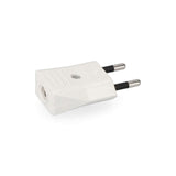 Pack De 10 Unidades - Clavija 10a 250v Blanca 4mm (Retractilada) Edm