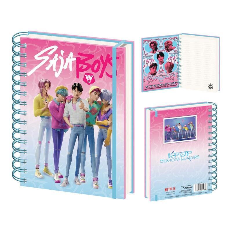 Pack De 10 Unidades - Cuaderno A5 Saja Boys Kpop Demon Hunters