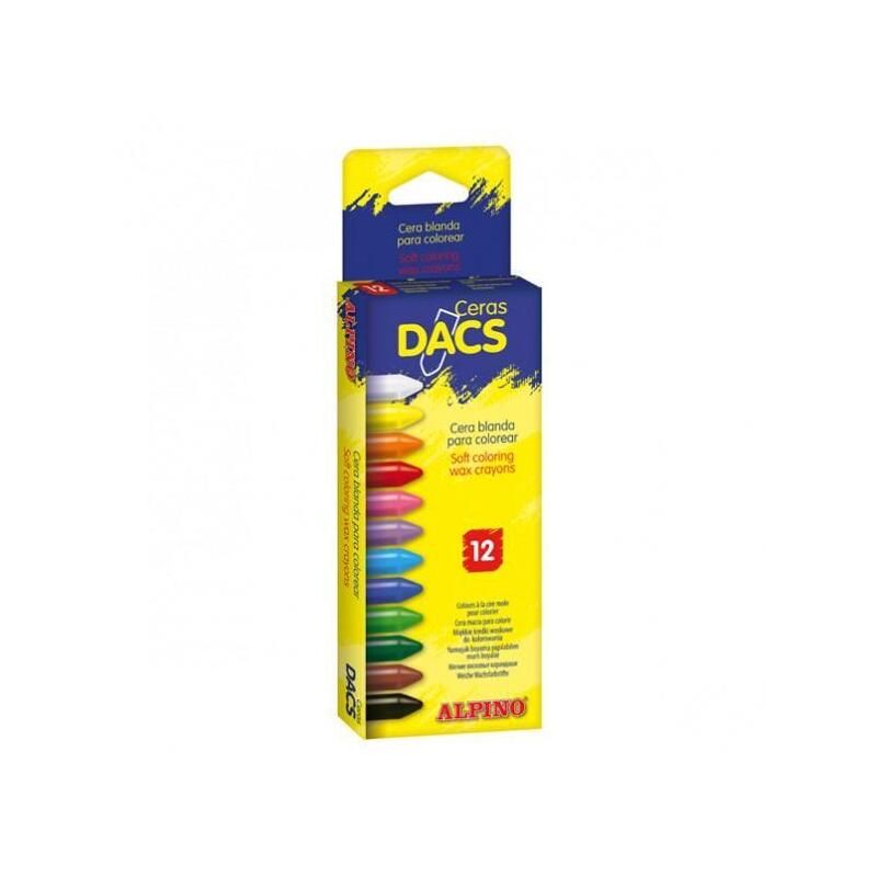 Pack De 10 Unidades Dacs Ceras Dacs 55mm Colores Surtidos Estuche 12 Ud
