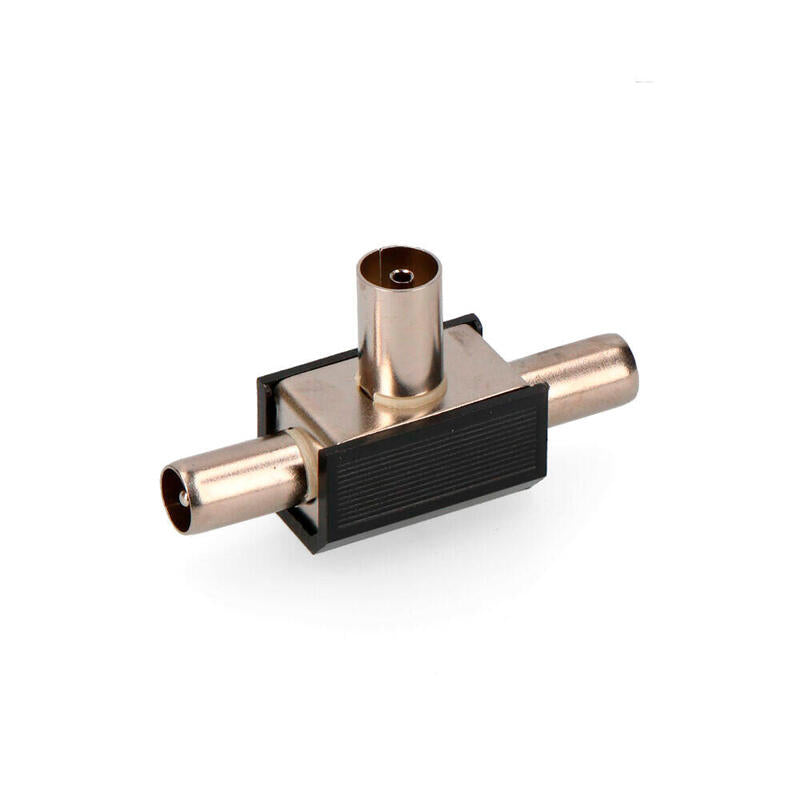 Pack De 10 Unidades - Derivador Tv 1 Base+2 Clavijas Negro Blindado Retractilado Edm