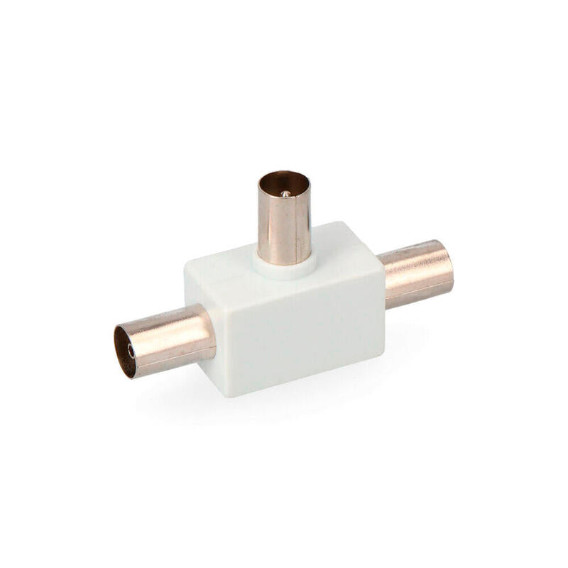 Pack De 10 Unidades - Derivador Tv 1 Clavija + 2 Bases Retractilado Edm