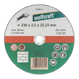 Pack De 10 Unidades - Disco De Corte Para Piedra Ø230x2,5x22,23mm. 1628099 Wolfcraft