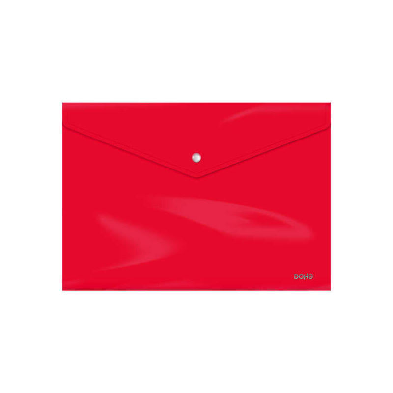 Pack De 10 Unidades Dohe Carpeta Apaisada Con Cierre De Broche - 200mm - Polipropileno Opaco Cristal De 200 Micras -