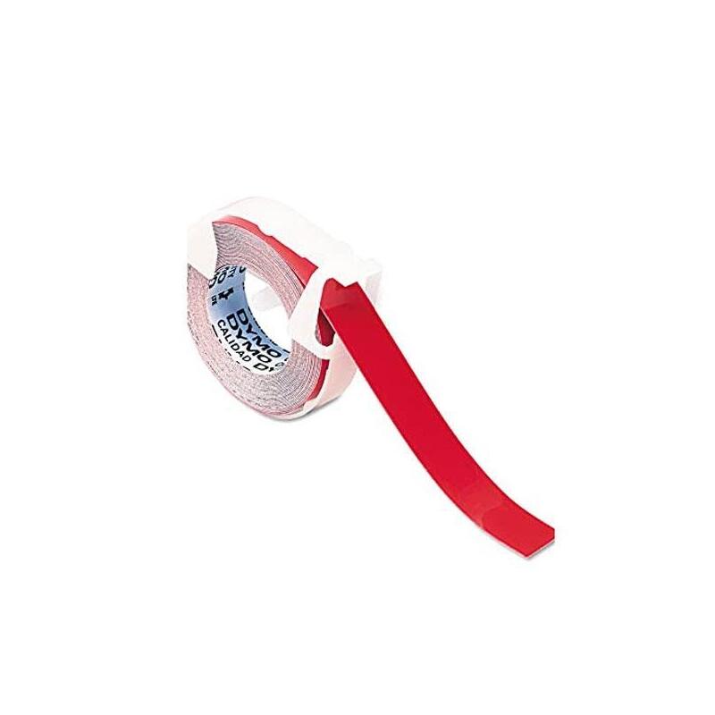 Pack De 10 Unidades Dymo Cinta De Transferencia Térmica Adhesiva Brillante Rojo Para Grabar En Relieve 9mmx3m