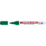 Pack De 10 Unidades Edding 4095 Rotulador De Tiza Liquida - Punta Redonda - Trazo Entre 2 Y 3mm - Olor Neutro  - Color Verde