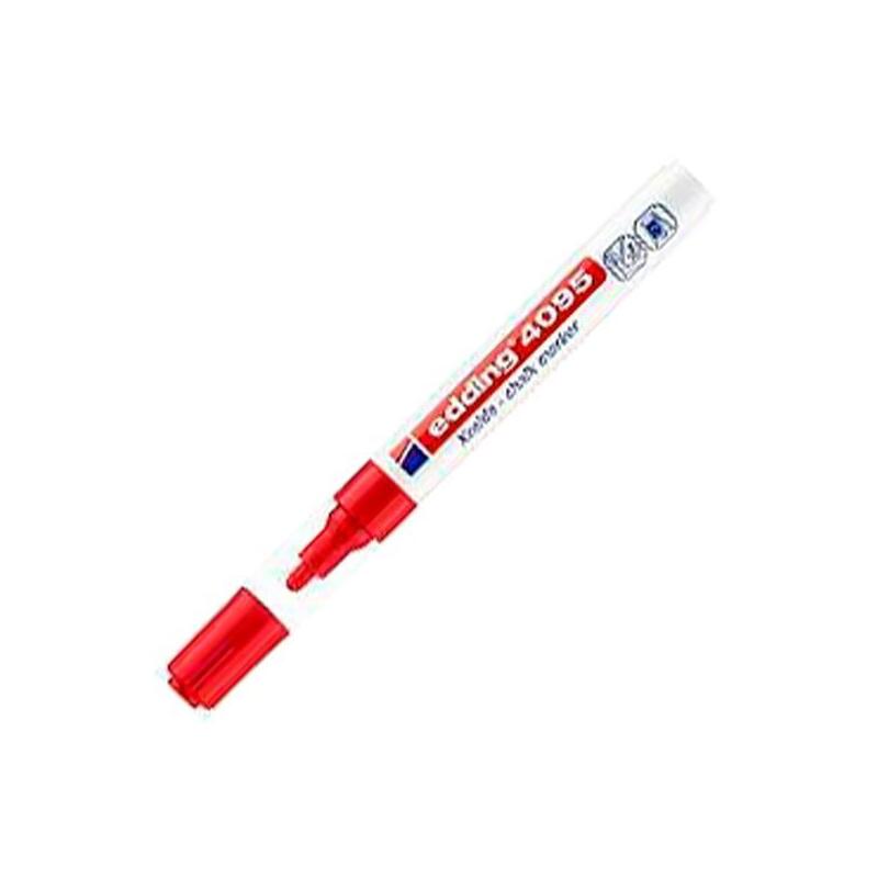 Pack De 10 Unidades Edding Marcador De Tiza Líquida 4095 Rojo