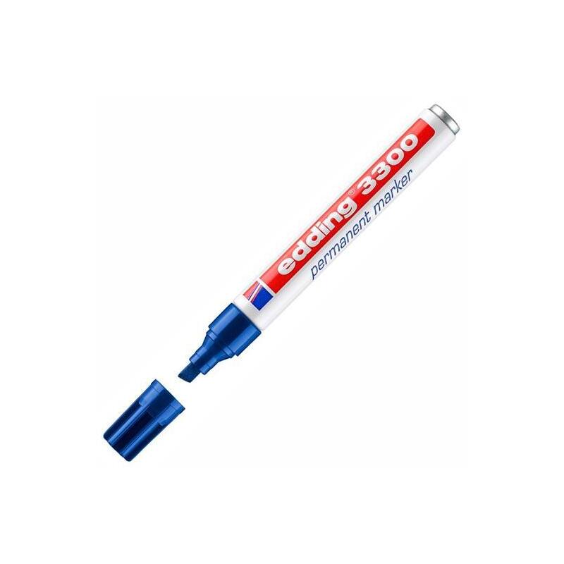 Pack De 10 Unidades Edding Marcador Permanente 3300 Azul