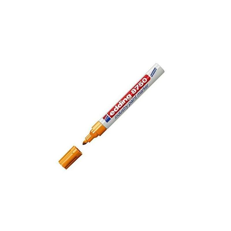 Pack De 10 Unidades Edding Marcador Permanente De Tinta Opaca Industrial 8750 Amarillo