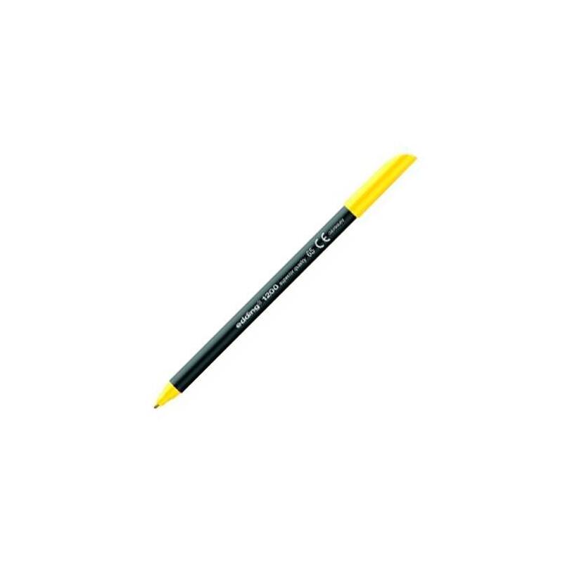 Pack De 10 Unidades Edding Rotulador Punta De Fibra 1200 Amarillo Neón