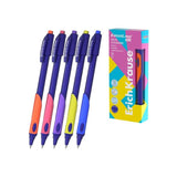 Pack De 10 Unidades Erichkrause Ergoline Kids Boligrafo Retractil - Ergonomico Para Zurdos - Tinta Azul - Trazo 0.25mm
