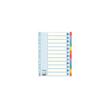 Pack De 10 Unidades Esselte Separadores Multitaladro Cartón 12 Posiciones A4 Índice Colores