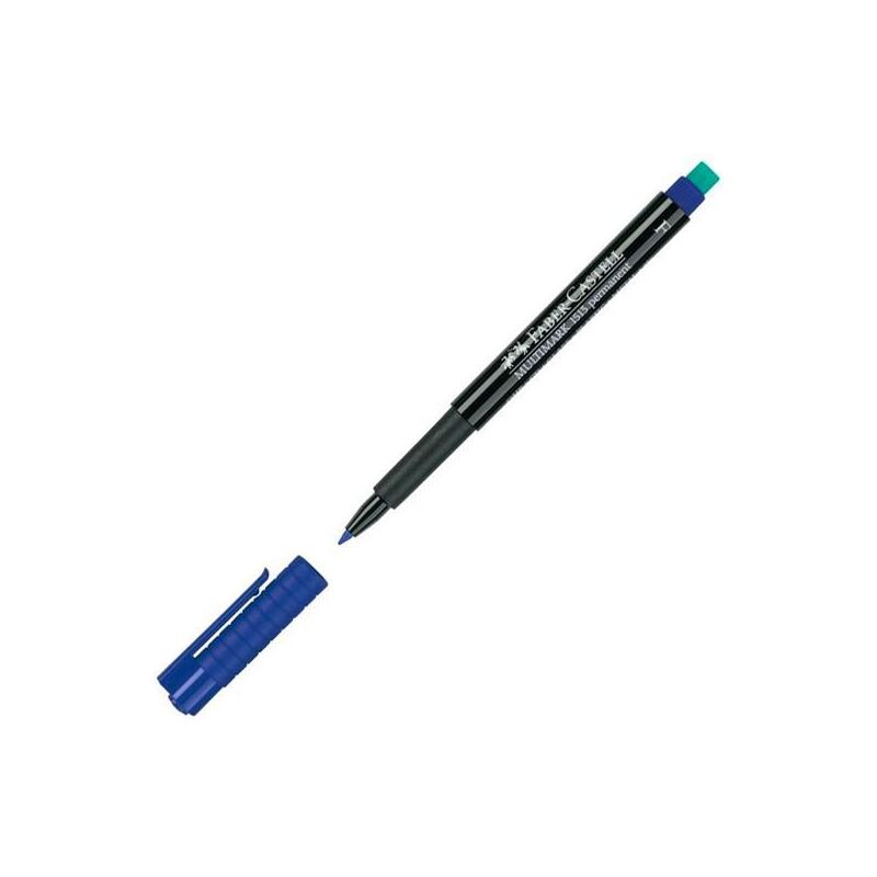 Pack De 10 Unidades Faber - Castell Rotulador Permanente Multimark 1513 F Azul