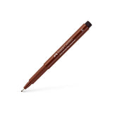 Pack De 10 Unidades Faber Castell Rotulador Permanente Pitt Artist Pen Fineliner Punta M Sepia Oscuro