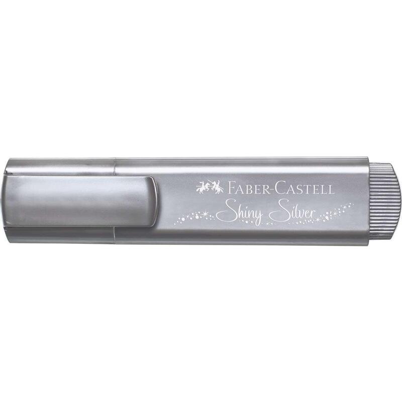 Pack De 10 Unidades Faber-Castell Textliner 46 Metallic Marcador Fluorescente - Punta Biselada - Trazo Entre 1mm Y 5mm