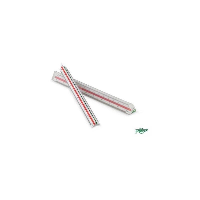 Pack De 10 Unidades Faibo Regla Escala De Reducción 30cm - Escalímetro (1:100, 1:200, 1:250, 1:300, 1:400, 1:500)