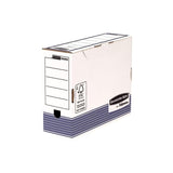 Pack De 10 Unidades Fellowes Bankers Box Caja De Archivo Definitivo 100mm A4 - Montaje Automatico Fastfold - Carton Reciclado Certificacion Fsc