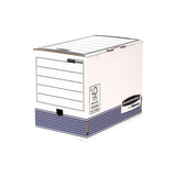 Pack De 10 Unidades Fellowes Bankers Box Caja De Archivo Definitivo 200mm A4 - Montaje Automatico Fastfold - Carton Reciclado Certificacion Fsc