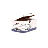 Pack De 10 Unidades Fellowes Maxi Contenedor De Archivos Con Tapa Fija System Azul