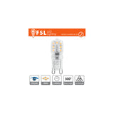 Pack De 10 Unidades G9 - 2.2w 3000k 230lm >300º 48x16x12mm Cri80 Ac-230v