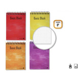 Pack De 10 Unidades Golden Cuaderno T.N. 8º 80 Hojas Apaisado Cuadricula - Espiral Superior - Tapa Plastificada -