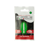 Pack De 10 Unidades - Gusano Luminoso Flotador Para Puntera De La Caña Ø4,5 X 37 Mm, 2 Uds