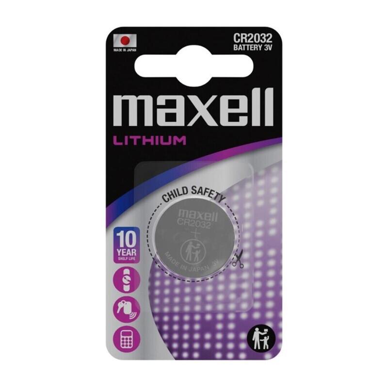 Pack De 10 Unidades Maxell Pila Boton Litio Cr2032 3v Blister*1