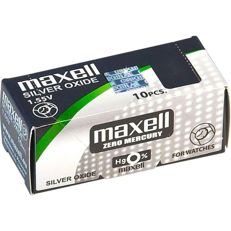 Pack De 10 Unidades Maxell Pila Oxido Plata (397) Sr726sw Blister*1 10 Pilas
